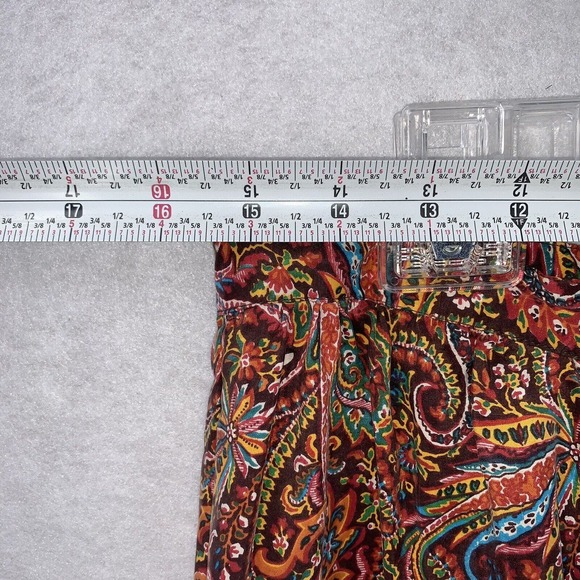 NEW GORGEOUS Silk Collection True Wrap Skirt Womens 18 Boho Paisley Hippie Gypsy - Picture 9 of 12
